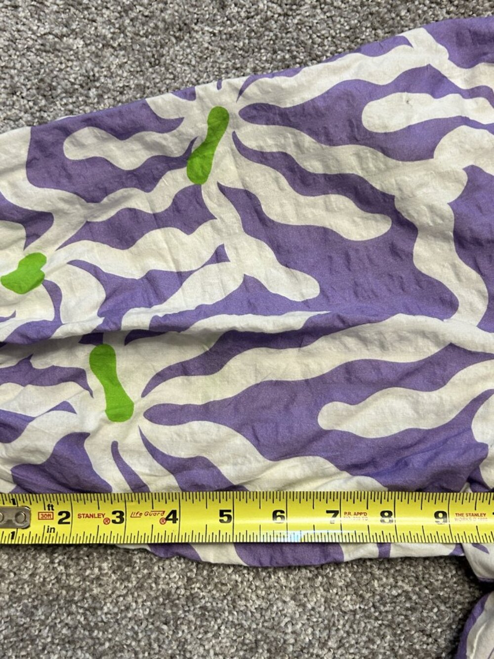 Gorman Purple White Abstract Floral Seersucker Smock Dress AU 20 US 16 Plus Size - Picture 6 of 6